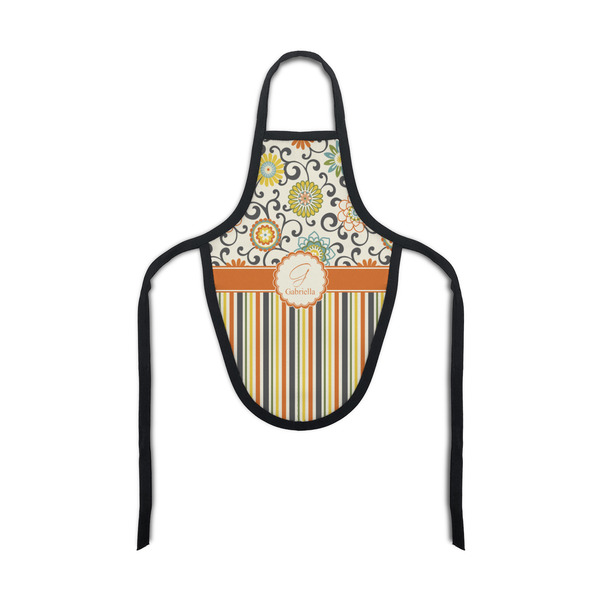 Custom Swirls, Floral & Stripes Bottle Apron (Personalized)