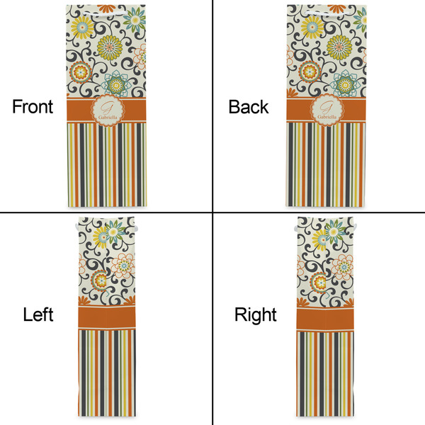 Swirls, Floral & Stripes Wine Gift Bag - Gloss - Approval