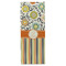 Swirls, Floral & Stripes Wine Gift Bag - Gloss - Front