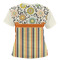 Swirls, Floral & Stripes Women's T-shirt Back