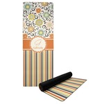 Swirls, Floral & Stripes Yoga Mat (Personalized)