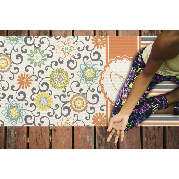 Swirls, Floral & Stripes Yoga Mats - LIFESTYLE