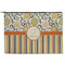 Swirls, Floral & Stripes Zipper Pouch Large (Front)