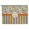 Swirls, Floral & Stripes Zipper Pouch (Personalized)