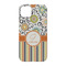 Swirls, Floral & Stripes iPhone 14 Case - Back