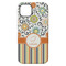 Swirls, Floral & Stripes iPhone 14 Pro Max Tough Case - Back
