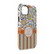 Swirls, Floral & Stripes iPhone 14 Tough Case - Angle