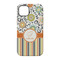 Swirls, Floral & Stripes iPhone 14 Tough Case - Back