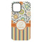 Swirls, Floral & Stripes iPhone 15 Plus Tough Case - Back