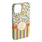 Swirls, Floral & Stripes iPhone 15 Pro Max Case - Angle