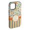Swirls, Floral & Stripes iPhone 15 Pro Max Tough Case - Angle