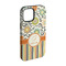 Swirls, Floral & Stripes iPhone 15 Pro Tough Case - Angle