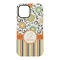 Swirls, Floral & Stripes iPhone 15 Pro Tough Case - Back