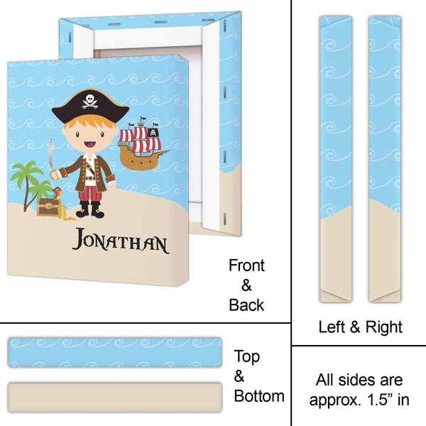 Pirate Scene 11x14 - Canvas Print - Approval