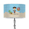 Pirate Scene 12" Drum Lampshade - ON STAND (Poly Film)