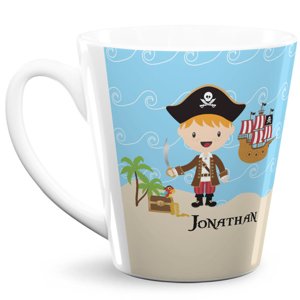 Custom Pirate Scene 12 Oz Latte Mug (Personalized)