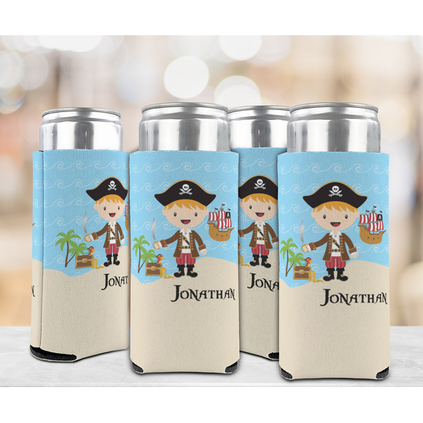 Pirate Scene 12oz Tall Can Sleeve - Set of 4 - LIFESTYLE