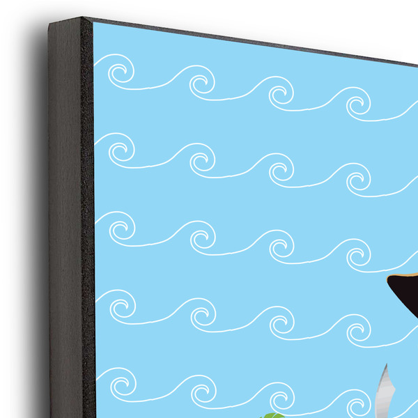 Pirate Scene 12x12 Wood Print - Closeup