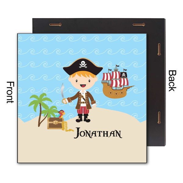 Pirate Scene 12x12 Wood Print - Front & Back View