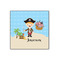 Pirate Scene 12x12 Wood Print - Front View