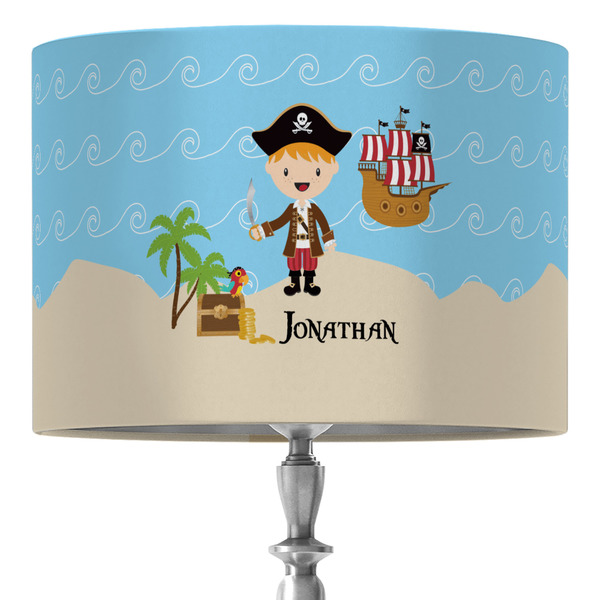 Custom Pirate Scene 16" Drum Lamp Shade - Fabric (Personalized)