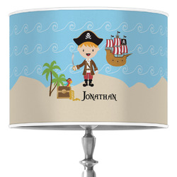 Pirate Scene 16" Drum Lamp Shade - Poly-film (Personalized)