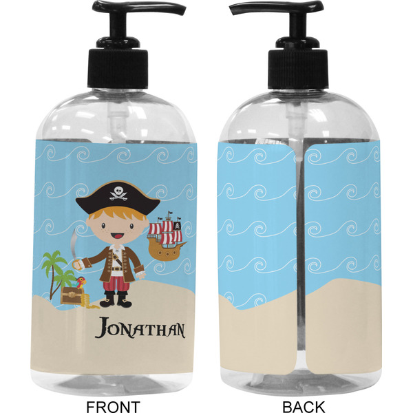 Pirate Scene 16 oz Plastic Liquid Dispenser (Approval)