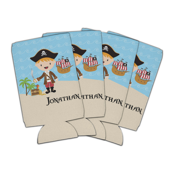 Custom Pirate Scene Can Cooler (16 oz) - Set of 4 (Personalized)
