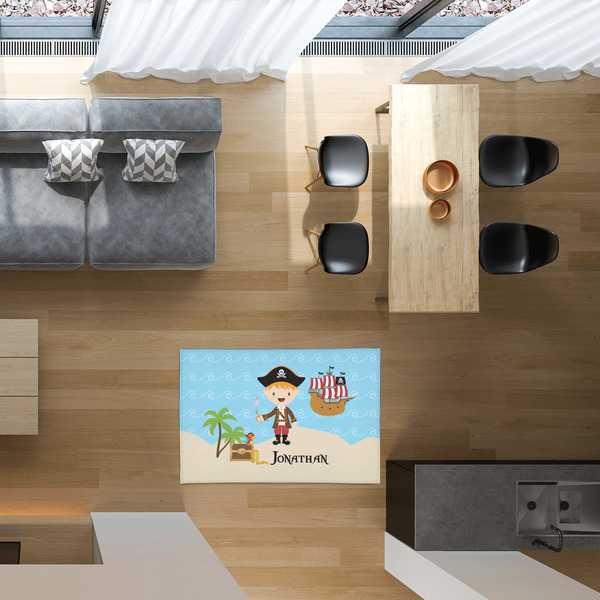 Pirate Scene 2'x3' Indoor Area Rugs - IN CONTEXT