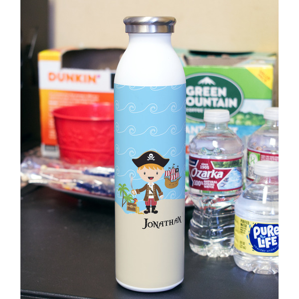 Pirate Scene 20oz Water Bottles - Full Print - In Context