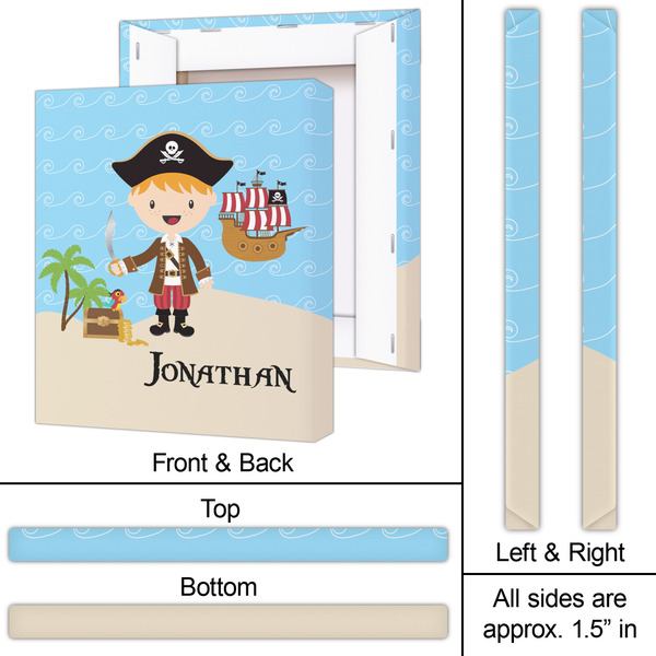 Pirate Scene 20x24 - Canvas Print - Approval