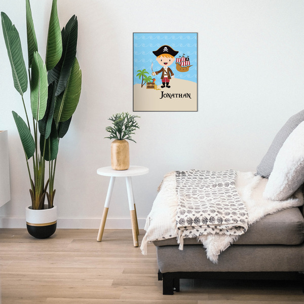 Pirate Scene 20x24 Wood Print - In Context