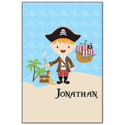 Pirate Scene Wood Print - 20x30 (Personalized)