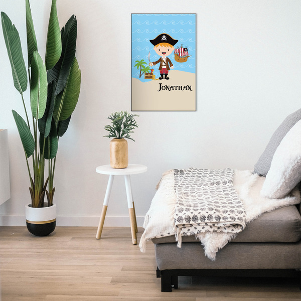 Pirate Scene 20x30 Wood Print - In Context