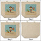 Pirate Scene 3 Reusable Cotton Grocery Bags - Front & Back View