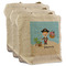 Pirate Scene 3 Reusable Cotton Grocery Bags - Front View