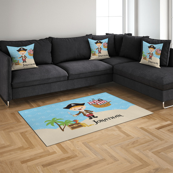 Pirate Scene 4'x6' Indoor Area Rugs - IN CONTEXT