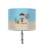 Pirate Scene 8" Drum Lamp Shade - Poly-film (Personalized)