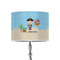 Pirate Scene 8" Drum Lampshade - ON STAND (Poly Film)