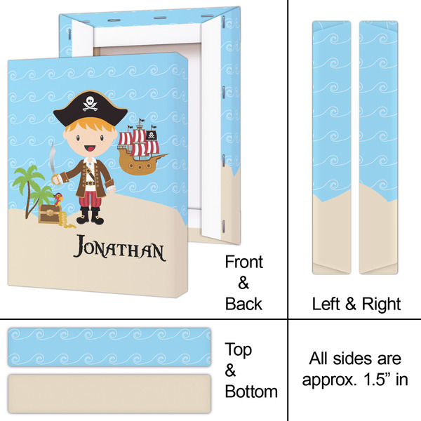 Pirate Scene 8x10 - Canvas Print - Approval