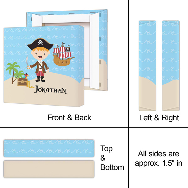 Pirate Scene 8x8 - Canvas Print - Approval