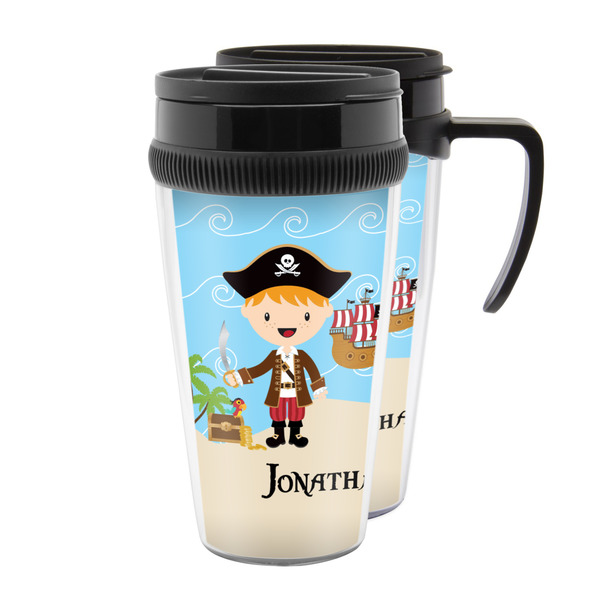 Custom Pirate Scene Acrylic Travel Mug (Personalized)