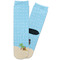 Pirate Scene Adult Crew Socks - Single Pair - Front and Back