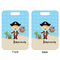 Personalized Pirate Aluminum Luggage Tag (Front + Back)