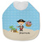 Pirate Scene Jersey Knit Baby Bib w/ Name or Text