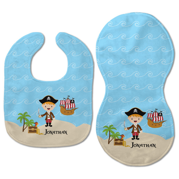 Pirate Scene Baby Bib & Burp Set - Approval (new bib & burp)
