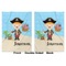Personalized Pirate Baby Blanket (Double Sided - Printed Front and Back)