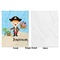 Personalized Pirate Baby Blanket (Single Side - Printed Front, White Back)