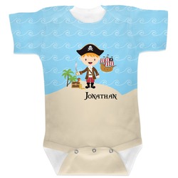 Pirate Scene Baby Bodysuit 12-18 (Personalized)