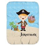 Pirate Scene Baby Swaddling Blanket (Personalized)
